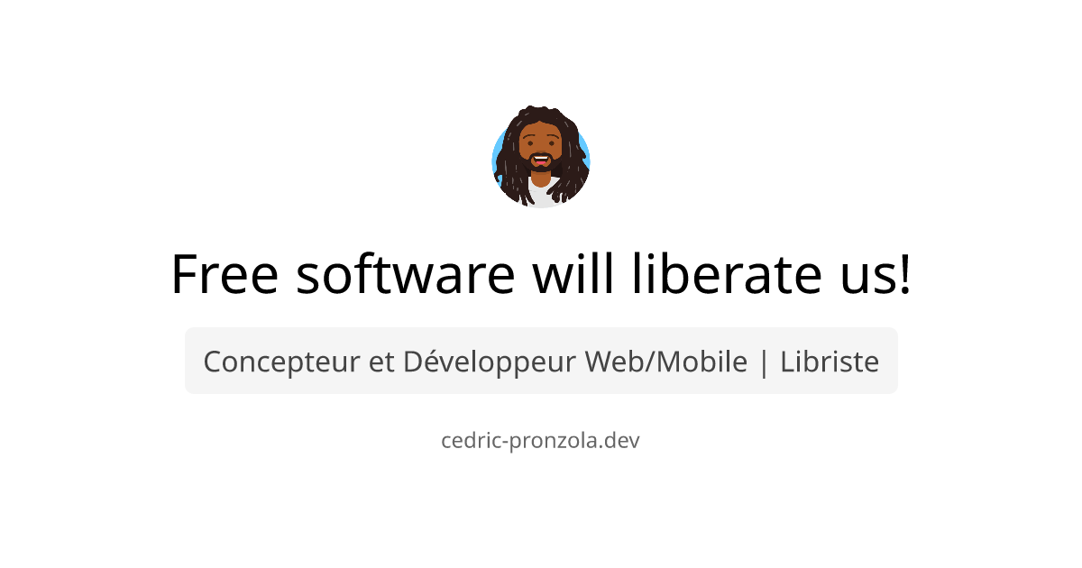 Free software will liberate us!
